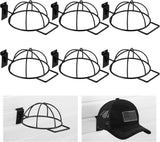 6 Pcs Slat Wall Hat Display Wire Headwear Rack Slatwall Accessories Metal Retail Display Racks for Baseball Hats Beanies Wigs Organization, Home, Retail Store, Warehouse(Black)