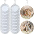 16 Pack 8 Inch Sublimation Wind Spinner Blanks 3D Aluminum Wind Spinners Hanging Wind Spinners DIY Crafts Ornaments Bulk for Indoor Outdoor Garden Yard Window Front Door Decoration, 2 Styles