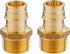 (Pack of 2)  Pex A Full Flow Expansion Brass Fittings 1"x 1" Male NPT Adapter, ASTM F1960,(PEX1960019)