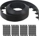 Landscape Edging Kit, 40-Foot Long, 3-Inch Tall, No Dig Garden Edging Border for Flower Beds, Tree Rings, Pathways, Includes 40 Spikes