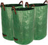 3-Pack 32 Gallon Yard Waste Bags, Reusable Heavy Duty Collapsible Garden Leaf Bags with Plastic Ring, Stand-Up Yard Waste Bin for Leaves, Lawn Debris & Grass Clippings