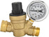 RV Water Pressure Regulator Valve, Adjustable Water Pressure Reducer with Gauge and Inlet Screen Filter for RV Camper Travel Trailer,(TOOL029)