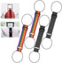 Multi Use Strong Adjustable Luggage Connector Straps, 2026 New Suitcases Rainbow Travel Straps Waterproof, Upgrade Wear-Resistant Luggage Connector Straps Secure Stacking (Black+Multicolor)