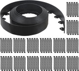 No Dig Landscape Edging Kit, 40-Foot Long, 3-Inch Tall Garden Edging Border and 100 pcs Landscape Edging Anchoring Spikes Bundle