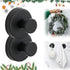 2025 New No Drill Hooks Multipack, Stainless Steel Waterproof Suction Cup Hooks Kitchens Hanging Towels, Suction Cup Hooks for Bathroom Shower Mirrors Suction Cup Hooks (2, Black)