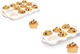 Silicone Regular Size Muffin Pan 12 Cups & Jumbo Muffin Pan with Metal Reinforced Frame