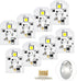 8Pcs WR55X11132 LED Light Replacement for Refrigerators | Waterproof | No Plastic Cover | Fits WR55X25754 WR55X26486 WR55X30602 EAP12172918 AP6261806