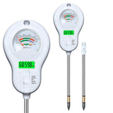 6in1 Multi-Function Soil Moisture Meters Tester Temperature/PH/Humidity/Moisture/Sunlight/Fertility Meter Soil Testing Analyzer Kit for Plants Farms Gardens Lawns Indoor Outdoor Plant Care