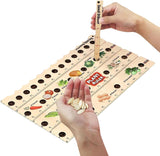 Plant Ruler by  – Wooden Seed Spacing Tool for Vegetable Gardens – Garden Planting Guide for Precise Row Planting in Raised Beds & In-Ground Soil