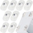 8 Pcs Self Adhesive Caster Wheels Appliance Rollers Appliance Sliders for Kitchen 360° Swivel Universal Wheel Mini Small Kitchen (White with 1 Steel Ball Style)