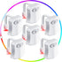 6 Pieces Toilet Night Light Motion Activated Sensor Lamp 16 Colors Changing LED Inside Toilet Bowl, LED Light for Washroom Bathroom, Battery Not Included