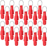 20 Pieces Heavy Tension Snap Release Clips Padded Trolling Clips with Key Ring for Weight Planer Board Offshore Kites Downrigger Fishing