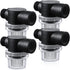 4 Pack Water Pump Strainer Filter, RV Replacement 1/2 Twist On Pipe Strainer with 50 Mesh Stainless Steel Filter Screen Compatible with WFCO or Shurflo Pumps