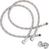 30 Inch Faucet Supply Lines, Bathroom Kitchen Water Supply Line 3/8" Female Compression Thread x M10 Male Connector, Braided Stainless Steel Water Hose for Sink Faucet with 1/2” Adapter (1 Pair)