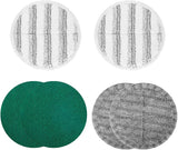 Electric Mop Pads Replacement Cleaning Scrubber Mop Pads, 6.3 inches