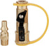 1/4" RV Propane Quick Connect Adapter for Propane Hose, Propane or Natural Gas 1/4" Quick Connect or Disconnect Kit - Shutoff Valve & Full Flow Plug - 100% Solid Brass