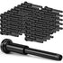 120 Pack Invisible Cable Railing kit, T316 Stainless Steel 1/8" Invisible Receiver and Swage Stud End for Cable Railing, Swage Tensioner 1/8" for Wood/Metal Post, Hardware (Black)