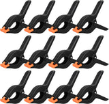 12 Pack 6 Inch Plastic Spring Clamps, for Crafts, Woodworking, Backdrop Stand, Photography, Home Dec