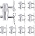 8 Pack Double Ended Conical Coupler with Clips Pin Truss Clamp DJ Stage Lighting Truss Pipe Connector Trusses Parts Stage Lighting Accessories Fit F34 F33 Pipe 50mm