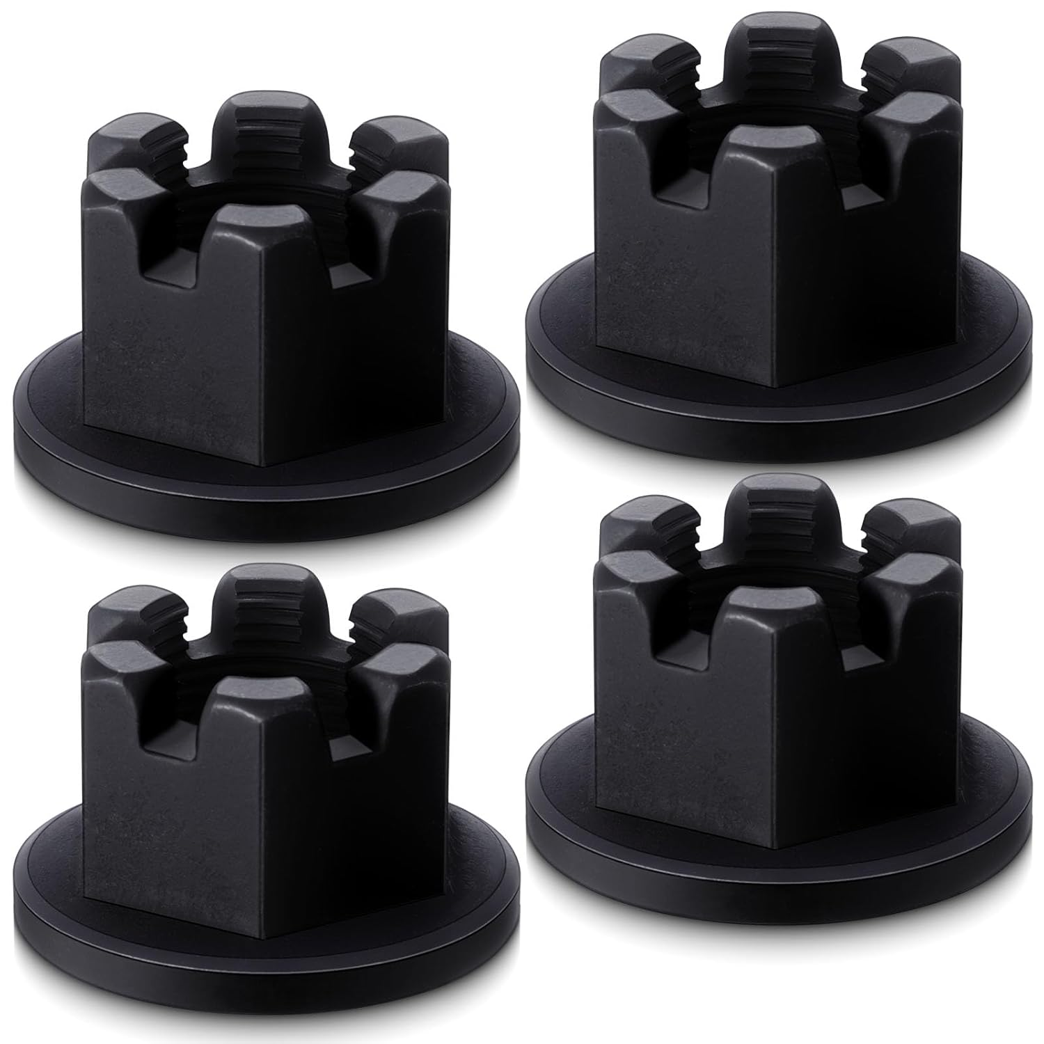 4 Pcs 501110 Rotary Cutter Castle Nut Compatible with King Kutter Rotary Cutter Gearbox 1"-14 Fine Thread