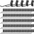200 Pcs 6 Inches Slatwall Hooks Accessories Black Slat Wall Hanging Hangers Metal Retail Hooks Shelf Brackets Pegs for Pegboard Garage Display