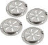 Stainless Steel BBQ Smoker Air Vent - Adjustable Grill Damper for Controlling Airflow - Replacement Parts for Grill and Smoker Vents - 4 Packs