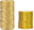328 ft Gold Twine String and 328 ft Gold Elastic Cord