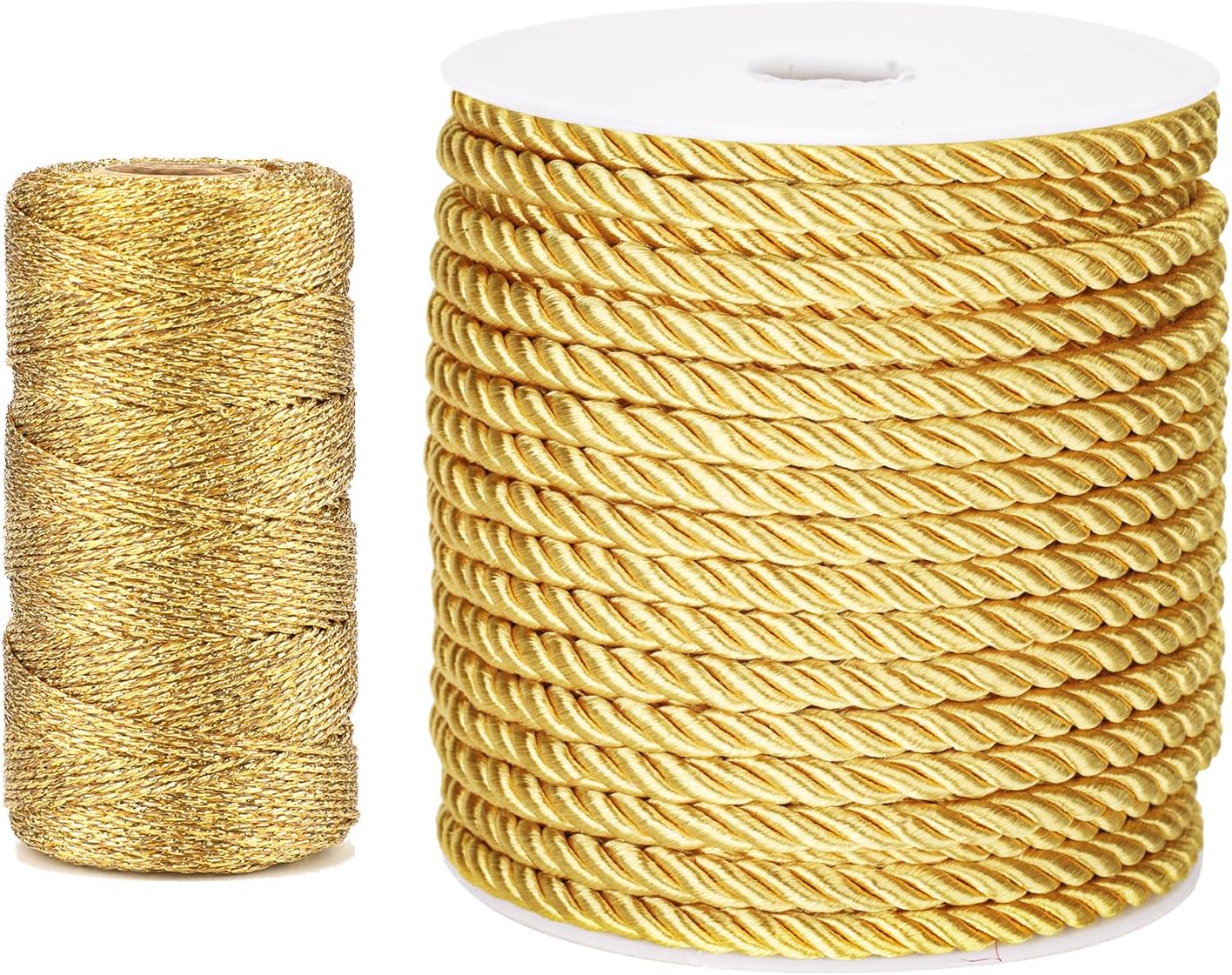 Gold Twine String and Gold Rope Bundle