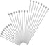 36 Pieces Cocktail Picks Stainless Steel Martini Picks 4, 6, 8, Inch Stainless Steel Appetizer Drink Sticks Cocktail Toothpicks for Hamburger Birthday Party Home Bar