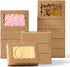 100PCS 3.5x2.36x1.2 inches Brown Soap Boxes with Window - Homemade Soap Packaging, Small Gift Boxes for Bakery, Macarons, Cookies, Candies & Party Favors