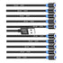 Magnetic Charging Cable 10pcs,Just Short USB Cables No Magnetic Charging Tips,[0.6~0.8ft/20~25cm,2.4 A Max) i Style Nylon Braid Cord,Compatibility Charger Station/Mobile Power&More Devices (Black)