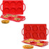 Silicone Muffin Top Pan & Metal Frame Round Egg Baking Pan