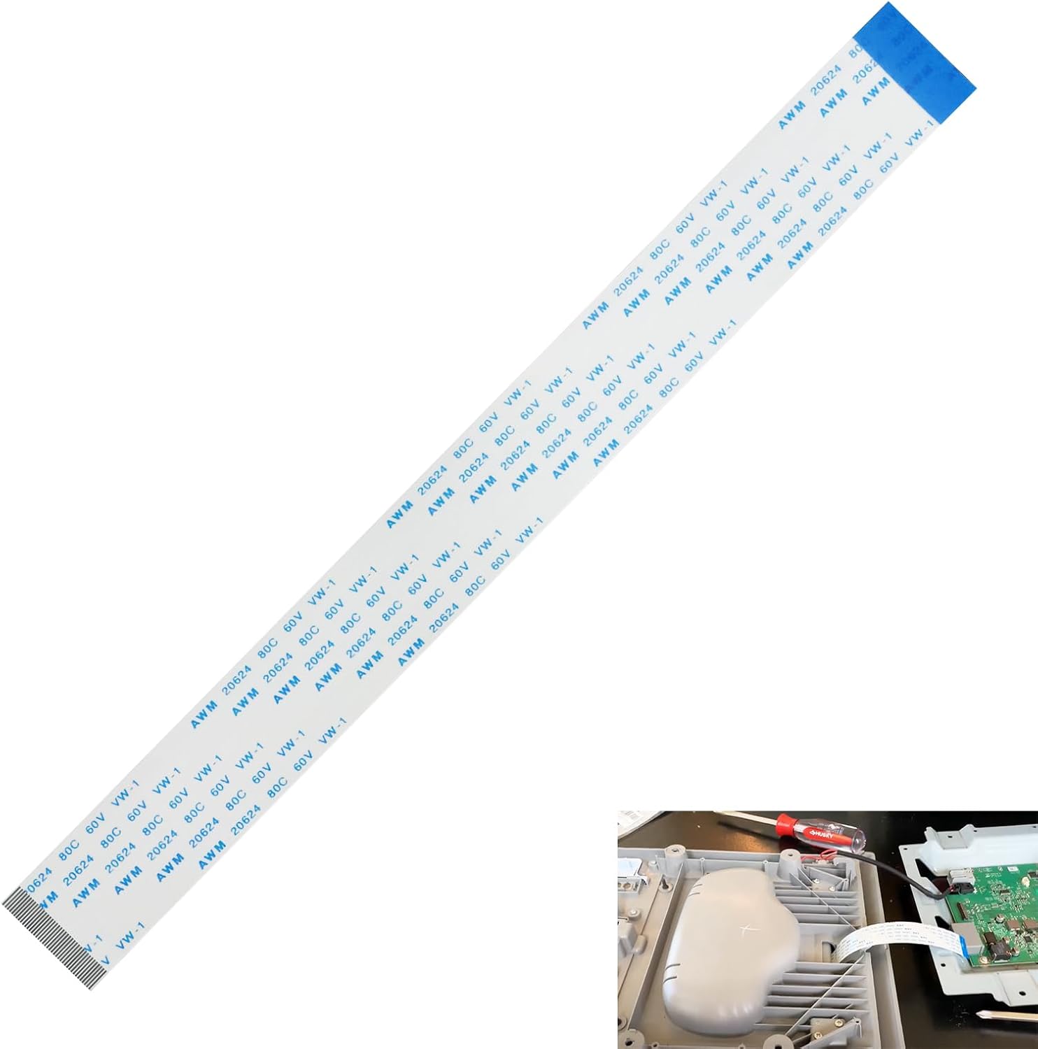 Repair ribbon cable for rear seat entertainment DVD monitor