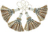 Elegant Polyester Tassel Handmade Colorful Craft Tassels Charms for Key Chain Straps DIY Accessories (Blue, 4 Pack)