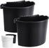 2 Pcs Car Detailing Bucket Organizer 10.2 x 7.8 x 5.5 Inch Car Washing Bucket Caddy Portable Multipurpose Hanging Organizer for Accessories Tool Home Garden Camping (Black)
