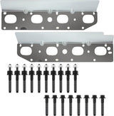 Exhaust Manifold Gasket Set with Bolts and Studs Exhaust Manifold Hardware Gasket Kit Compatible with Ram 5.7l with Bolt Studsv8 2009-2020 1500 2500 3500 Engines(Complete Left + Right)
