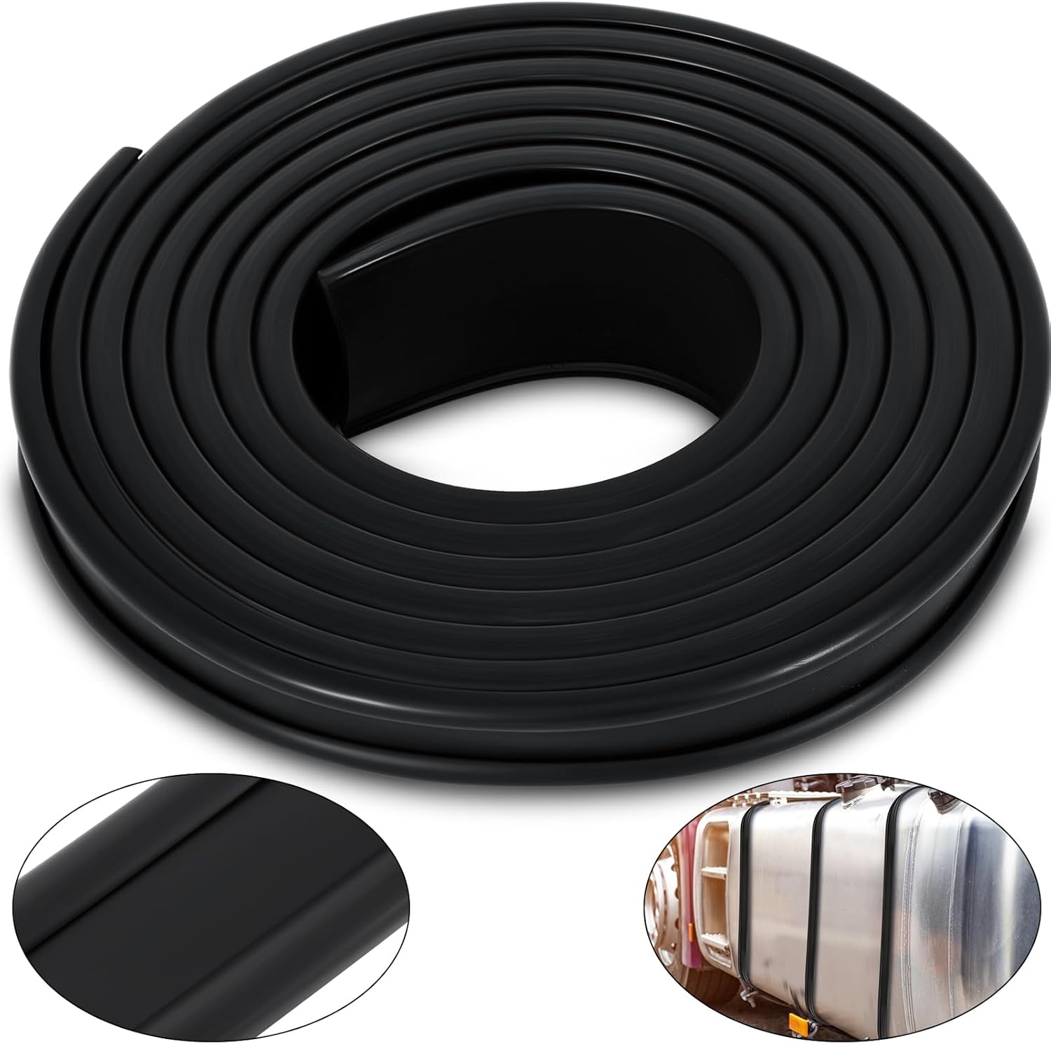 2 Inch Fuel Tank Strap Isolator 6 Feet Length Gas Tank Seal Strap Insulator Rubber for Most Semi Trucks