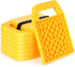 8 Pieces RV Stabilizing Jack Pads Camper Jack Pads RV Leveling Blocks with Handle Camper Stabilizer Blocks for Travel Trailer Easy Storage and Organization(Yellow)