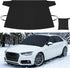 Windshield Cover for Ice and Snow Heavy Duty 600d Oxford Fabric Windshield Protector for Cars Suvs Trucks Secure Fit Waterproof Frost Cover for Winter Car Accessories, Black, 69"x42"