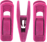 30 Pack Hot Pink Velvet Hanger Clips, Strong Hanger Clips Perfect for Organizing Skirts/Pants/Thin Felt Hangers