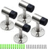3 Inch / 75mm Heavy Duty Floor Stop, Door Stopper Stainless Steel Brushed Nickel - Pack of 4