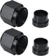 6AN Female Hardline Tube Nut & Sleeve Aluminum Fitting for 3/8" OD Alloy Tubing 2PCS