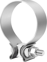 2.5 Inch Exhaust Clamp, 2 1/2" Narrow Band Muffler Clamp Stainless Steel for Pipes, Mufflers, Catalytic Converters 2PCS