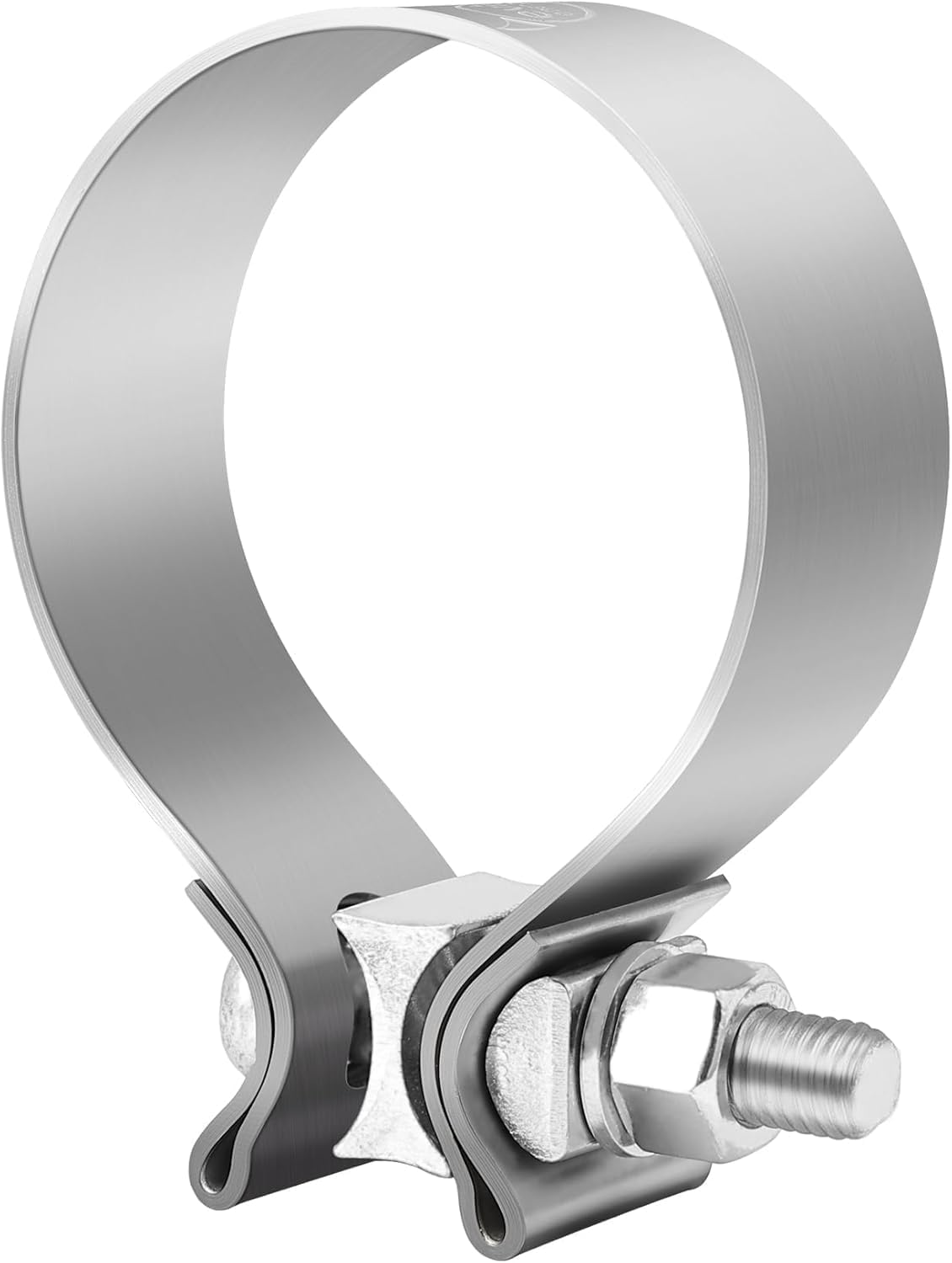 2.5 Inch Exhaust Clamp, 2 1/2" Narrow Band Muffler Clamp Stainless Steel for Pipes, Mufflers, Catalytic Converters 2PCS