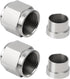 6AN Female Hardline Tube Nut and Sleeve Fitting Stainless Steel for 3/8" OD Alloy Tubing 2PCS