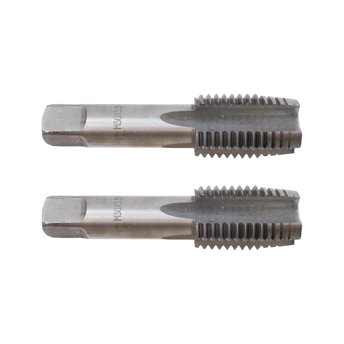 Metric Hand Tap M30 x 3.5 Taper Straight Flutes Screw Taps Threading Hand Tap Repair DIY Tool -2pcs