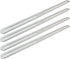 Adjustable Straight Brace Flat Mending Plates for Wood Stainless Steel Straight Bracket with Slot for Board, Bed Frame and Furniture, Silver, 14" x 0.95" -4pcs