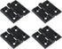 Black Butt Hinge Zinc Alloy Door Hinge Heavy Duty Boat Hatch Hinges Residential Bed Room Hinge for Doors Hardware 2.36" x 2.36" -4pcs