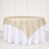 Efavormart 10 Pack Organza Table Overlay 72"x72" Gold - Sheer Table Topper