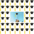 36 Pieces 2026 Mini Graduation Caps with Tassels Graduation Wine Bottle Toppers(Black Cap with Gold Tassel)